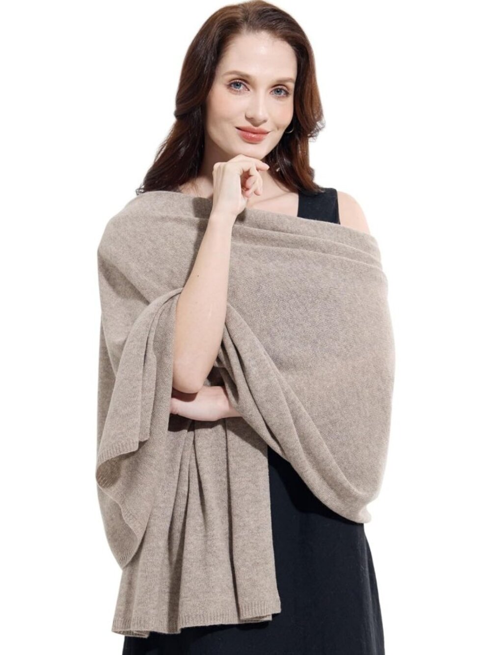 Chic Extra Large Cashmere Blend Wrap Scarf for Women - Travel Stole 87"x28
